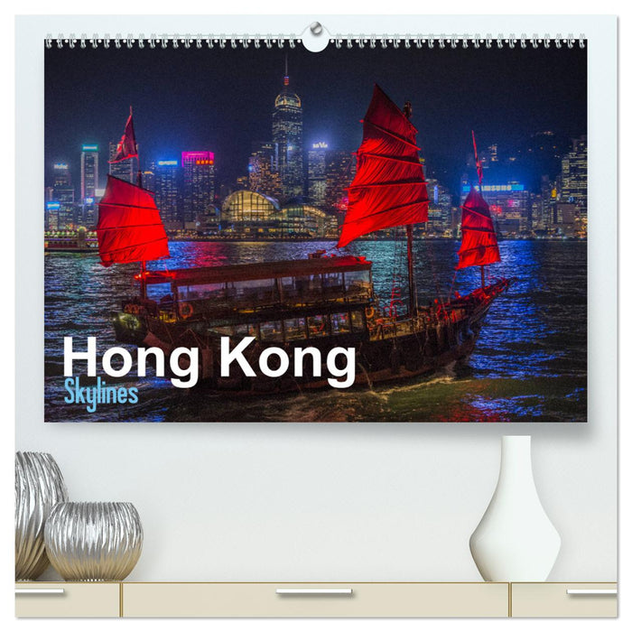 Hong Kong - Skylines (CALVENDO Premium Wandkalender 2025)