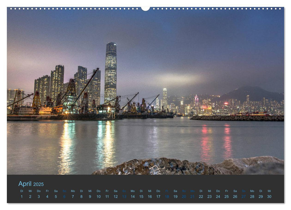 Hong Kong - Skylines (CALVENDO Premium Wandkalender 2025)