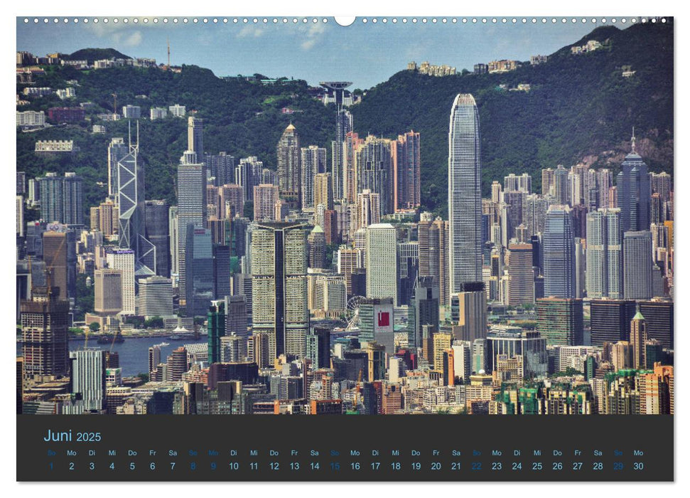 Hong Kong - Skylines (CALVENDO Premium Wandkalender 2025)