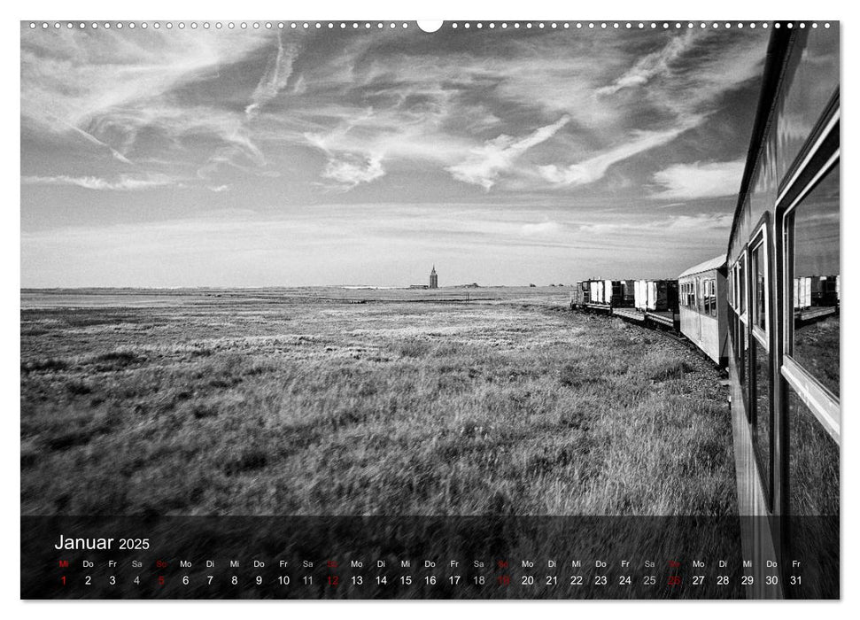 Wangerooge Noir (CALVENDO Premium Wandkalender 2025)