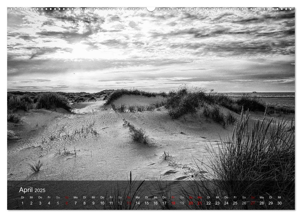 Wangerooge Noir (CALVENDO Premium Wandkalender 2025)