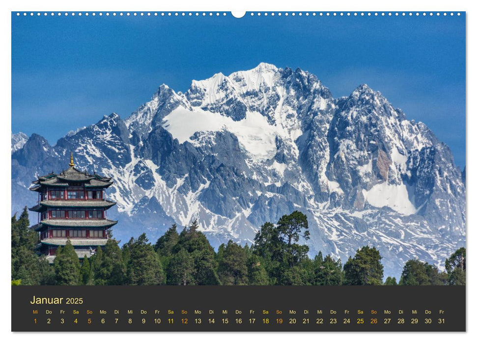 Yunnan - Magische Orte (CALVENDO Premium Wandkalender 2025)