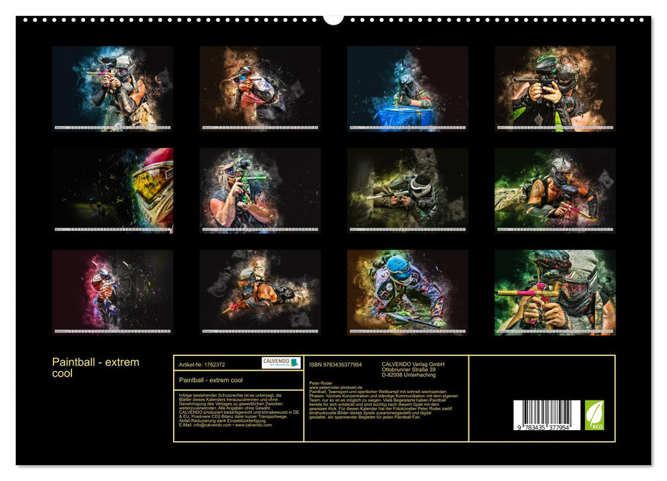 Paintball - extrem cool (CALVENDO Premium Wandkalender 2025)