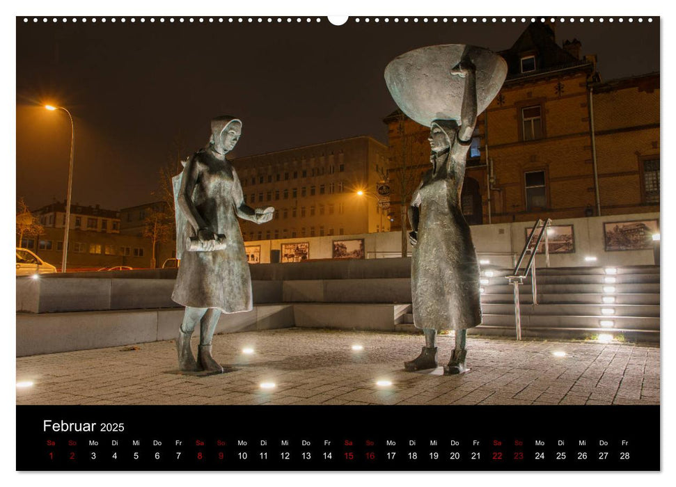 Pirmasens bei Nacht (CALVENDO Premium Wandkalender 2025)