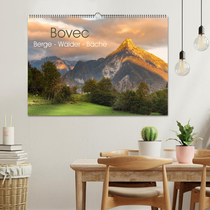 Bovec. Berge - Wälder - Bäche (CALVENDO Wandkalender 2025)