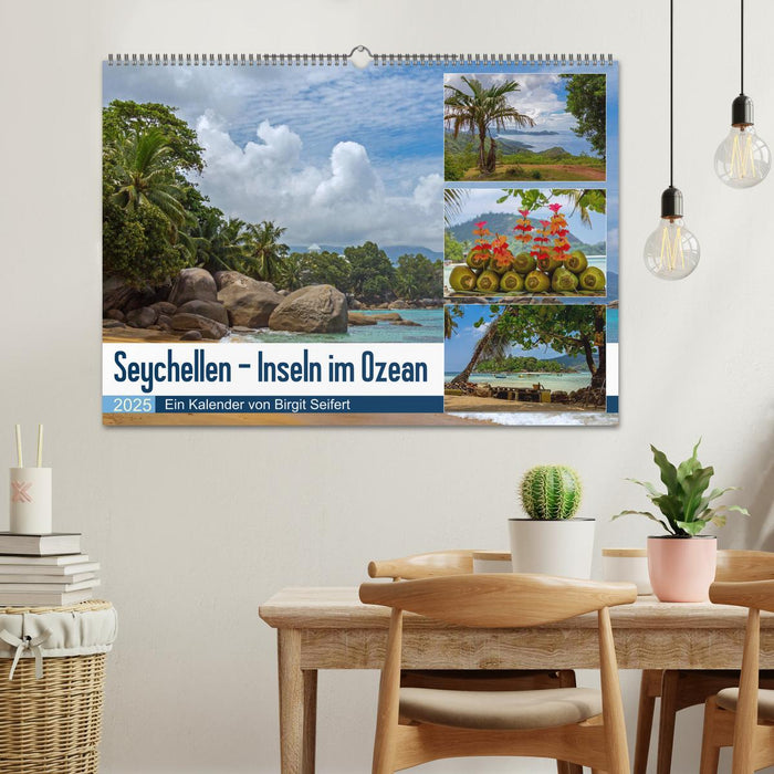 Seychellen - Inseln im Ozean (CALVENDO Wandkalender 2025)