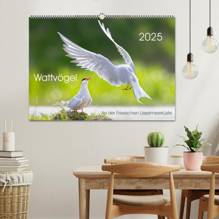 Wattvögel an der Friesischen IJsselmeerküste (CALVENDO Wandkalender 2025)