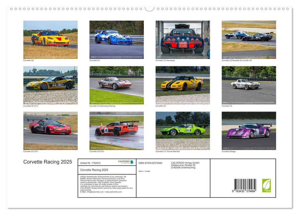 Corvette Racing 2025 (CALVENDO Premium Wandkalender 2025)