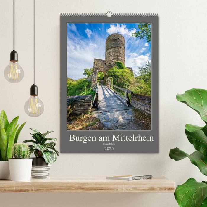 Burgen am Mittelrhein (CALVENDO Wandkalender 2025)