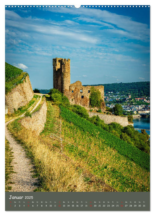 Burgen am Mittelrhein (CALVENDO Wandkalender 2025)