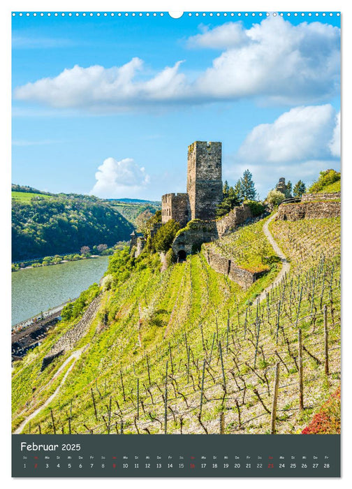 Burgen am Mittelrhein (CALVENDO Wandkalender 2025)