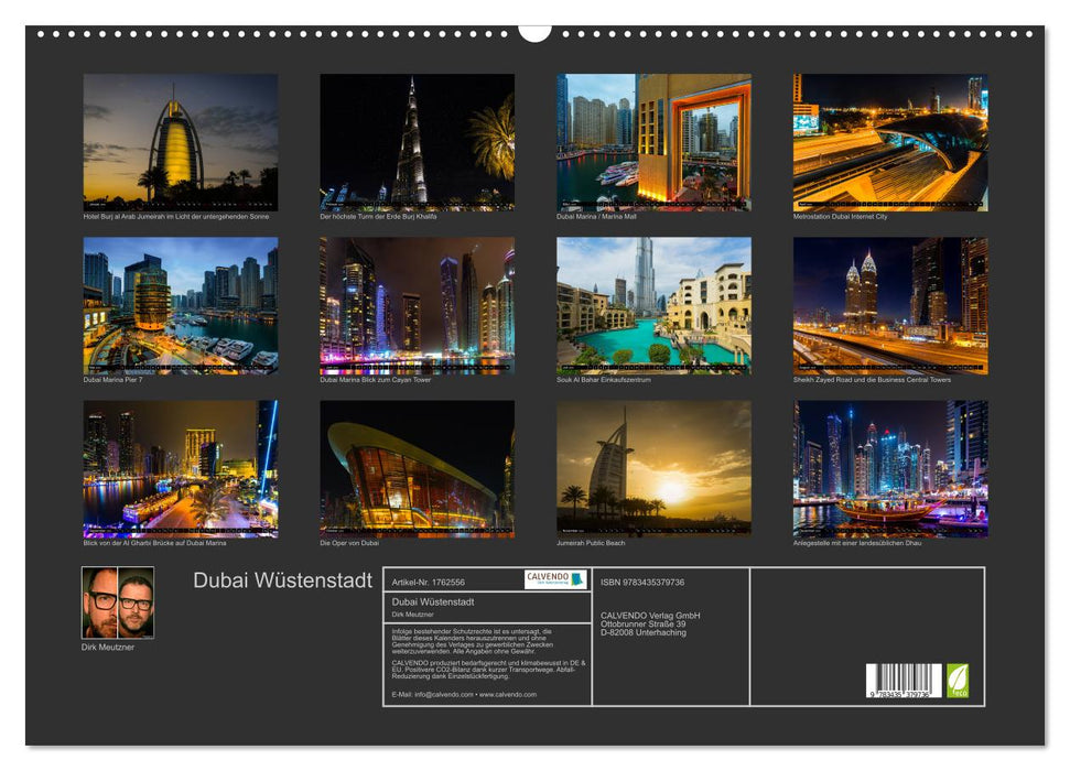 Dubai Wüstenstadt (CALVENDO Wandkalender 2025)