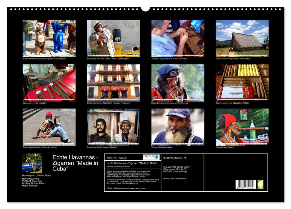 Echte Havannas - Zigarren "Made in Cuba" (CALVENDO Wandkalender 2025)