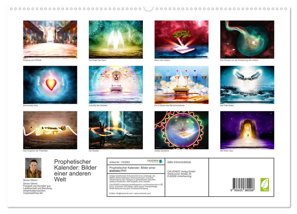 Prophetischer Kalender: Bilder einer anderen Welt (CALVENDO Premium Wandkalender 2025)