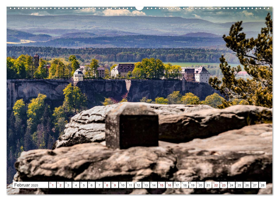 Dresden und Elbsandsteingebirge (CALVENDO Premium Wandkalender 2025)