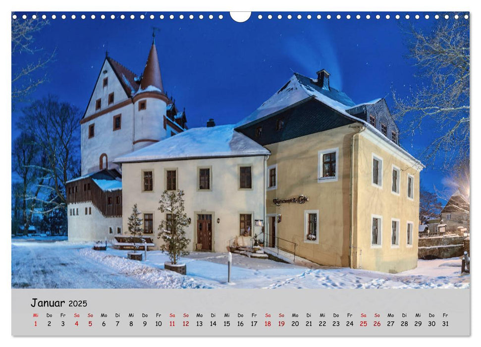 Historisches Erzgebirge (CALVENDO Wandkalender 2025)