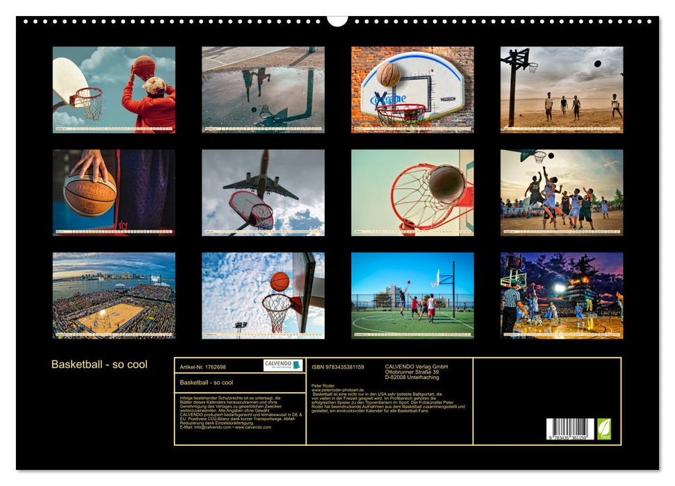 Basketball - so cool (CALVENDO Wandkalender 2025)