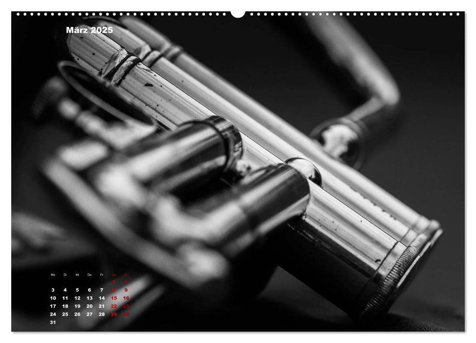 Trompete - Close up (CALVENDO Premium Wandkalender 2025)