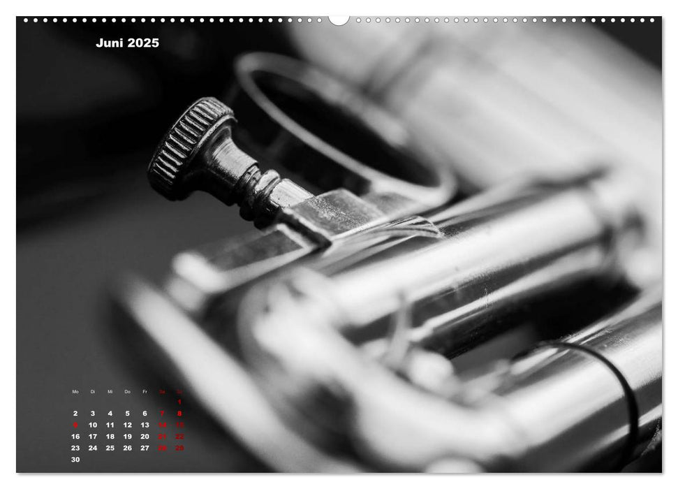 Trompete - Close up (CALVENDO Premium Wandkalender 2025)