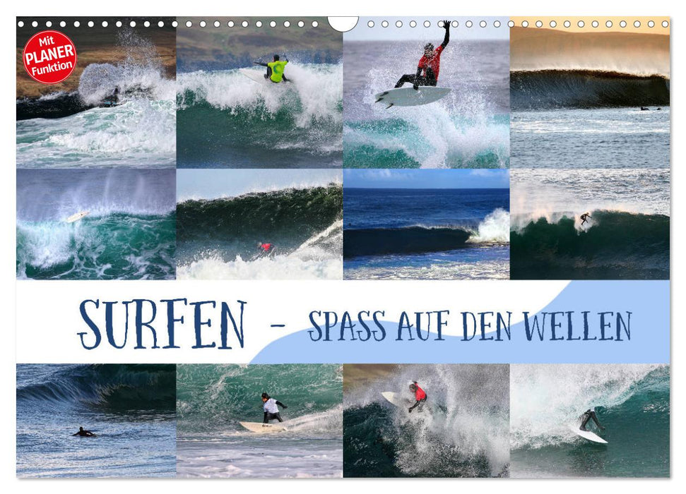 Surfen - Spaß auf den Wellen (CALVENDO Wandkalender 2025)