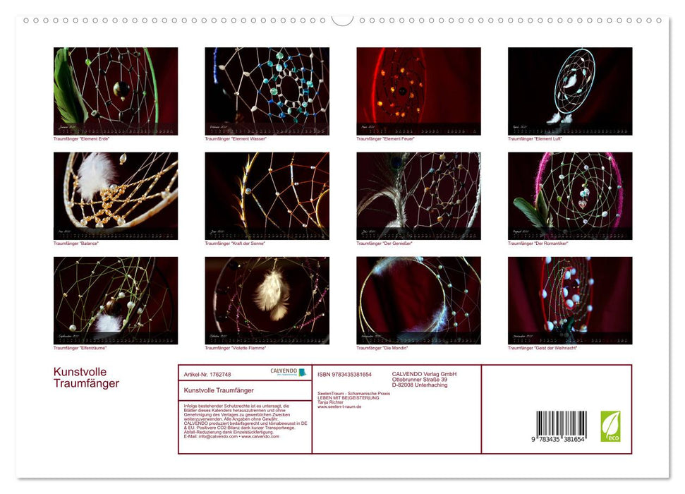 Kunstvolle Traumfänger (CALVENDO Premium Wandkalender 2025)