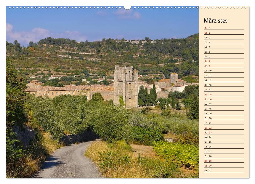 Corbieres - Bergland der Katharer (CALVENDO Premium Wandkalender 2025)