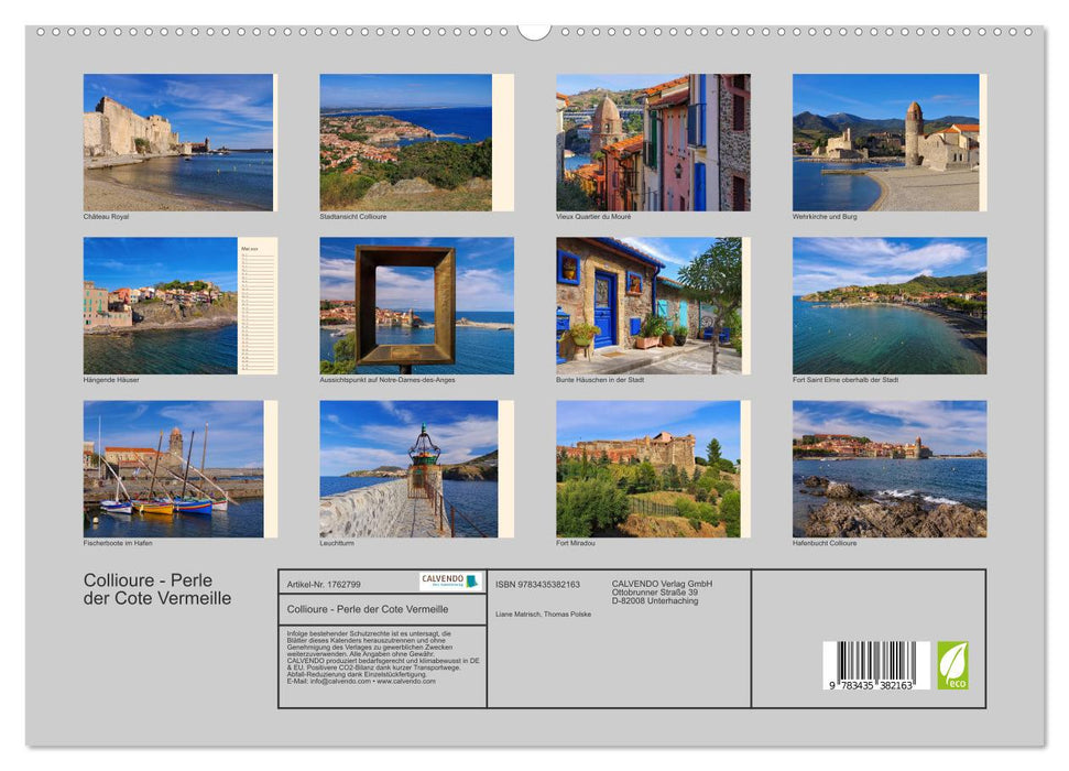 Collioure - Perle der Cote Vermeille (CALVENDO Premium Wandkalender 2025)