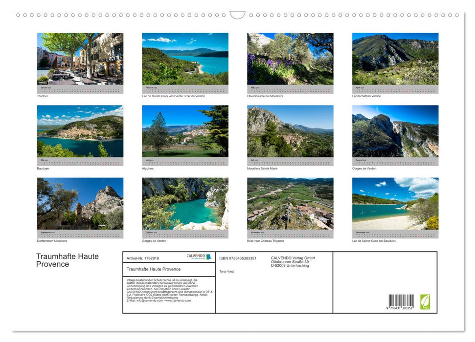 Traumhafte Haute Provence (CALVENDO Wandkalender 2025)