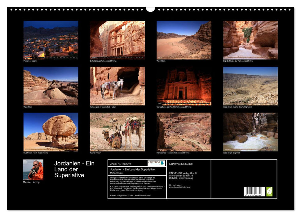 Jordanien - Ein Land der Superlative (CALVENDO Wandkalender 2025)