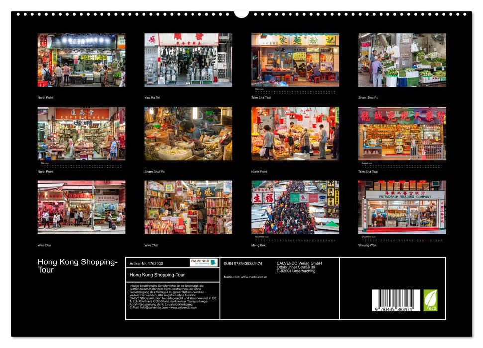 Hong Kong Shopping-Tour (CALVENDO Premium Wandkalender 2025)