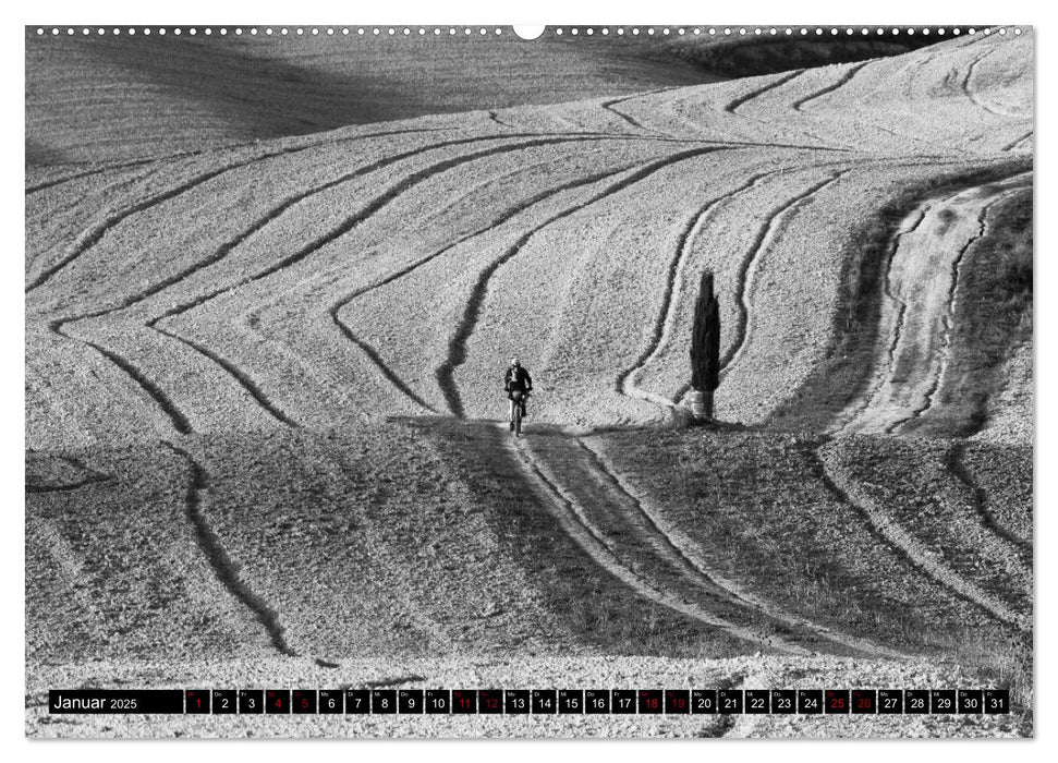 Toscana - monocromatico (CALVENDO Premium Wandkalender 2025)