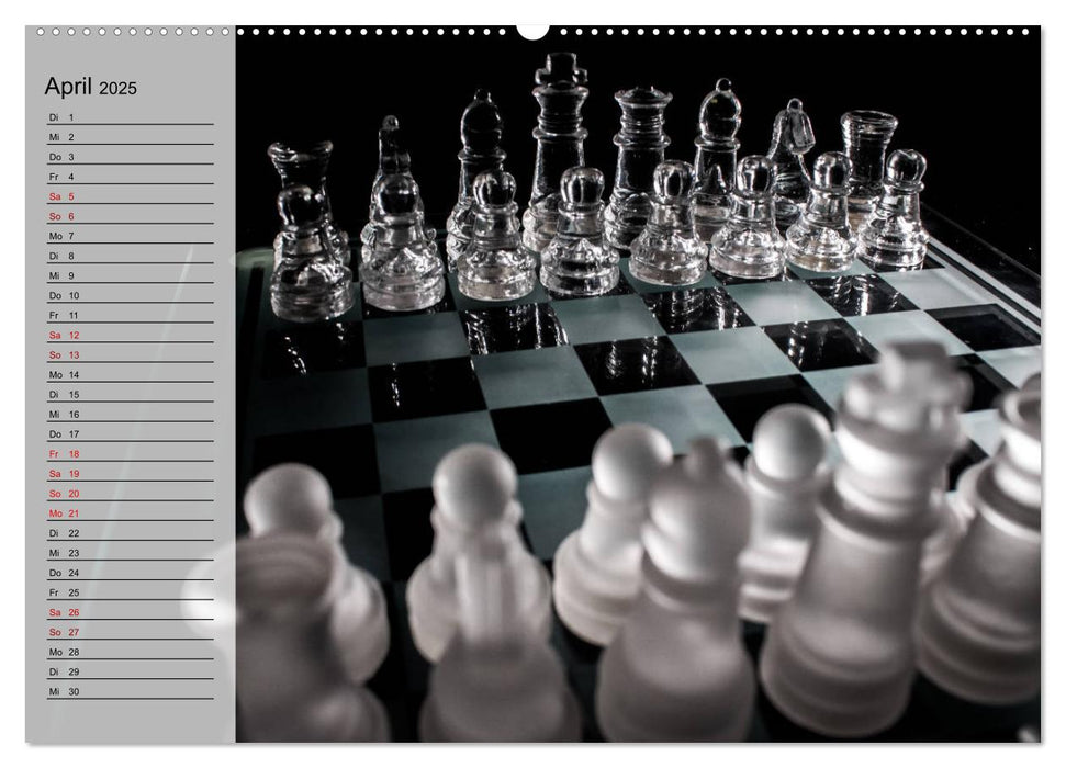 SCHACH - Spiel der Könige (CALVENDO Premium Wandkalender 2025)