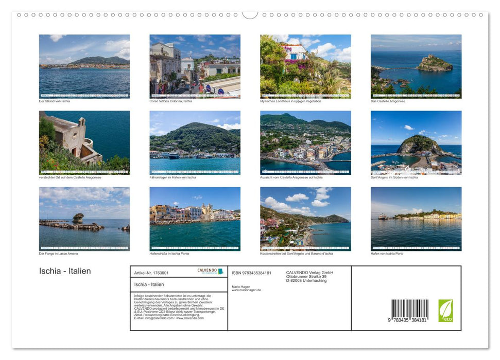 Ischia - Italien (CALVENDO Premium Wandkalender 2025)