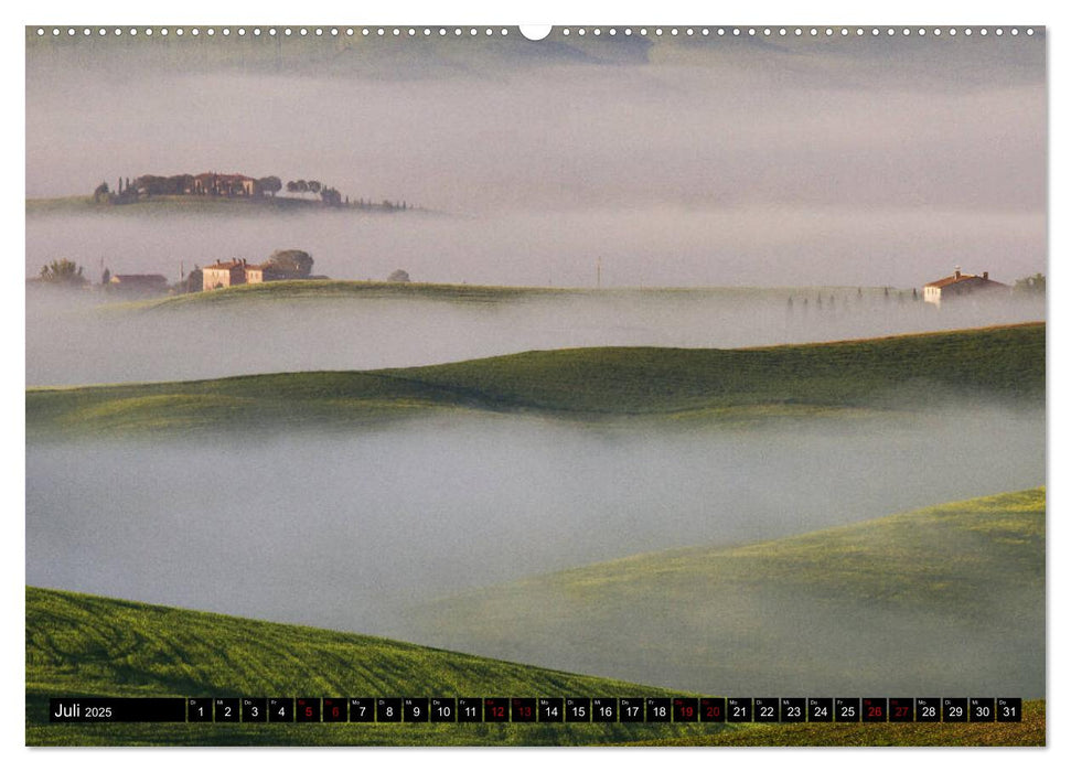 Toskana - Inseln im Nebel (CALVENDO Premium Wandkalender 2025)