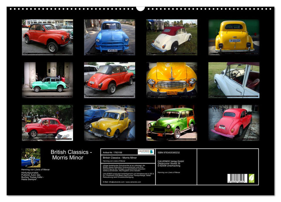 British Classics - Morris Minor (CALVENDO Wandkalender 2025)