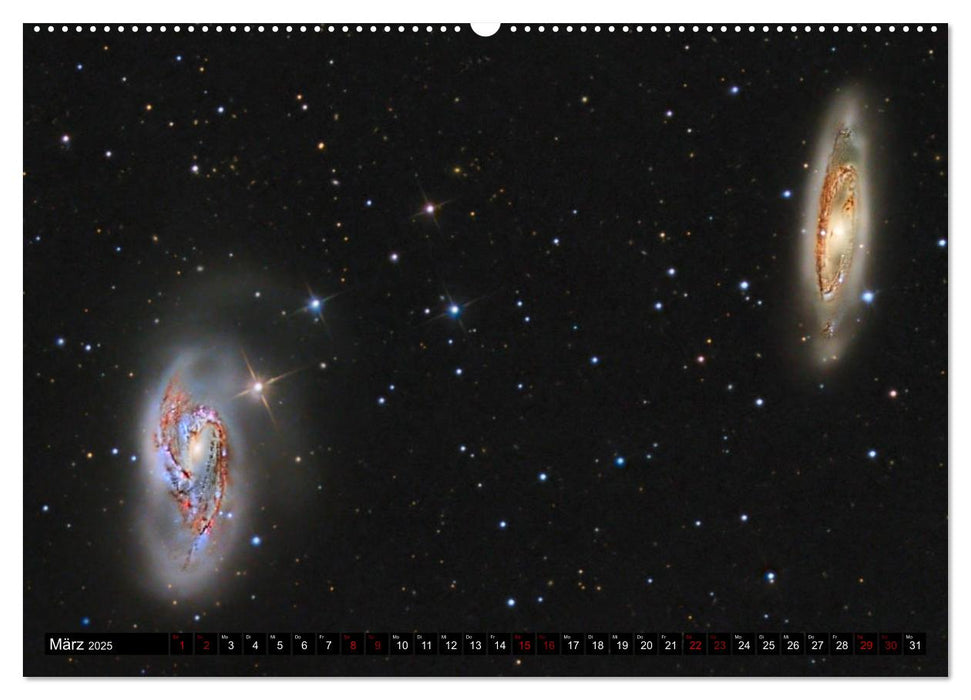 Galaxien des Nordhimmels (CALVENDO Premium Wandkalender 2025)