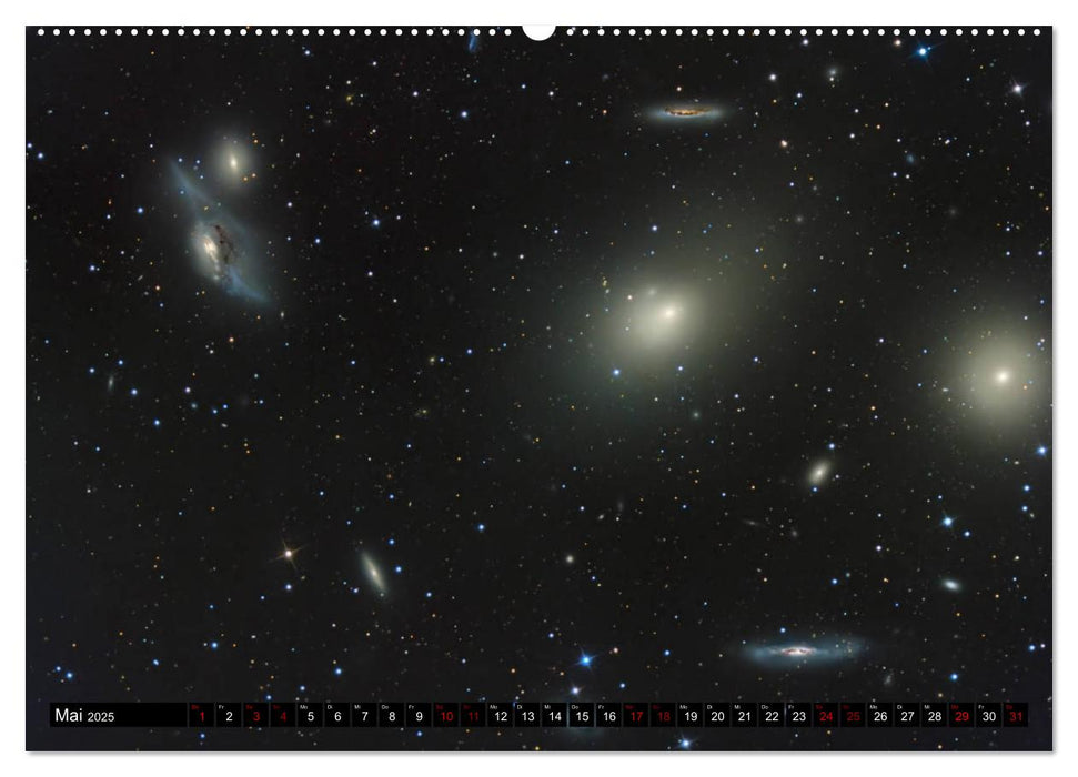 Galaxien des Nordhimmels (CALVENDO Premium Wandkalender 2025)