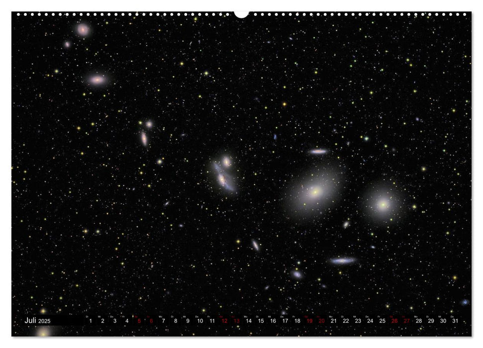 Galaxien des Nordhimmels (CALVENDO Premium Wandkalender 2025)