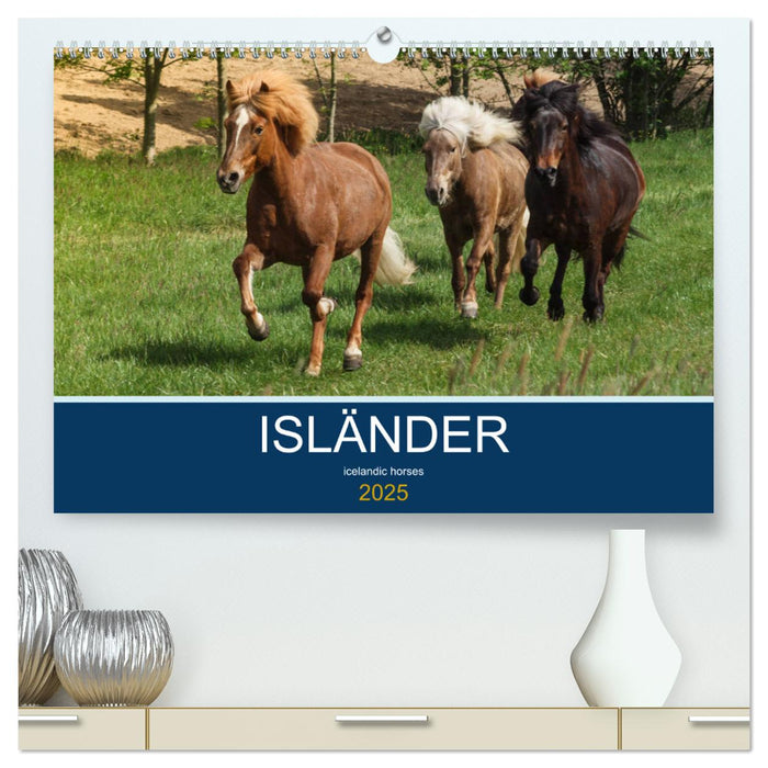 Isländer - icelandic horses (CALVENDO Premium Wandkalender 2025)