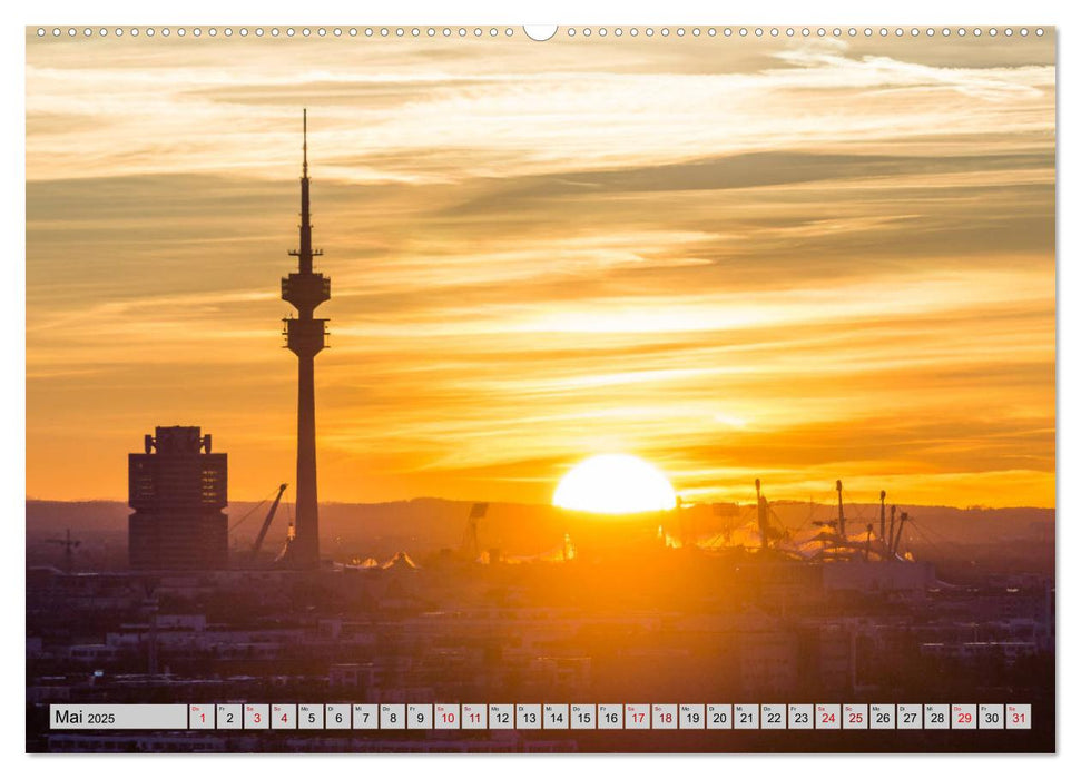 München - Lichter der Großstadt (CALVENDO Premium Wandkalender 2025)