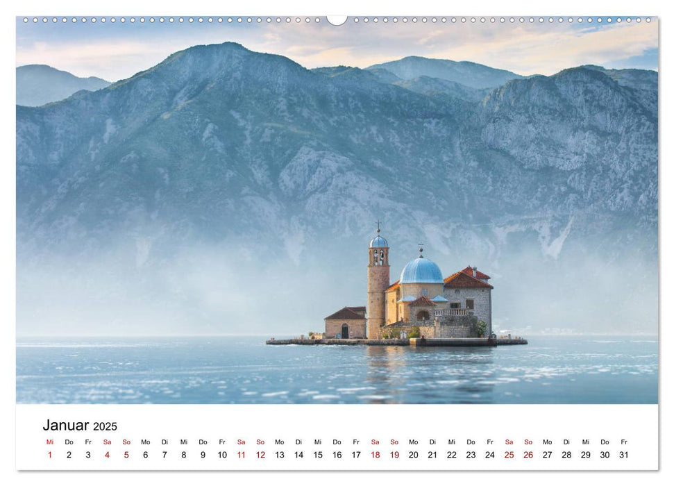 Montenegro - Land der schwarzen Berge (CALVENDO Premium Wandkalender 2025)