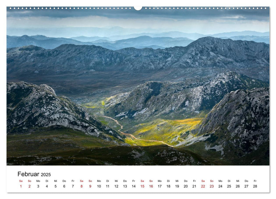 Montenegro - Land der schwarzen Berge (CALVENDO Premium Wandkalender 2025)