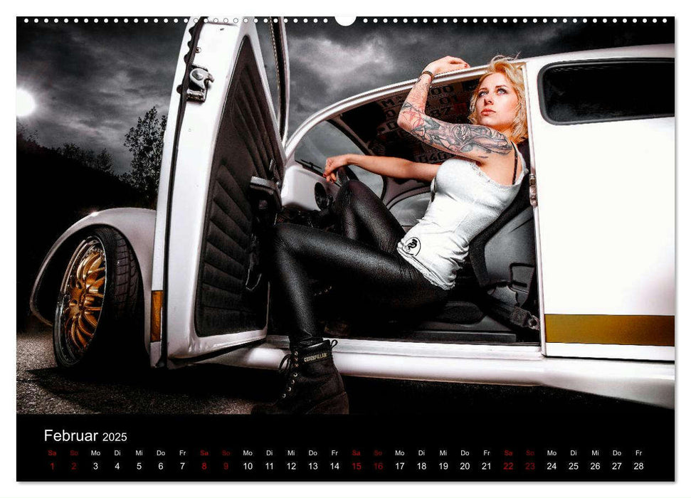 Cars and Girls (CALVENDO Premium Wandkalender 2025)