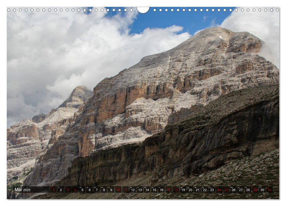 Dolomiten 2025 - Die weißen Berge (CALVENDO Wandkalender 2025)