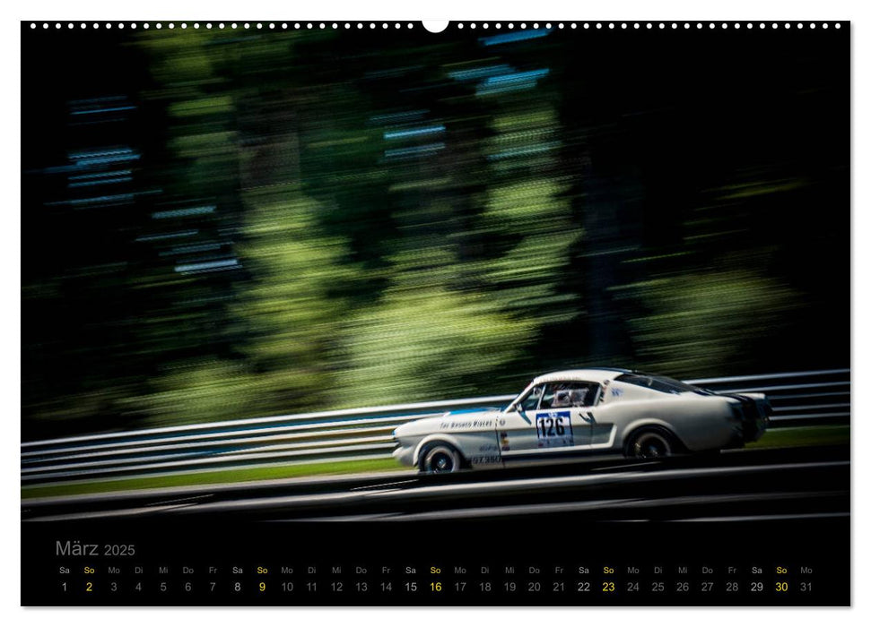 Flying Ford Mustang (CALVENDO Wandkalender 2025)