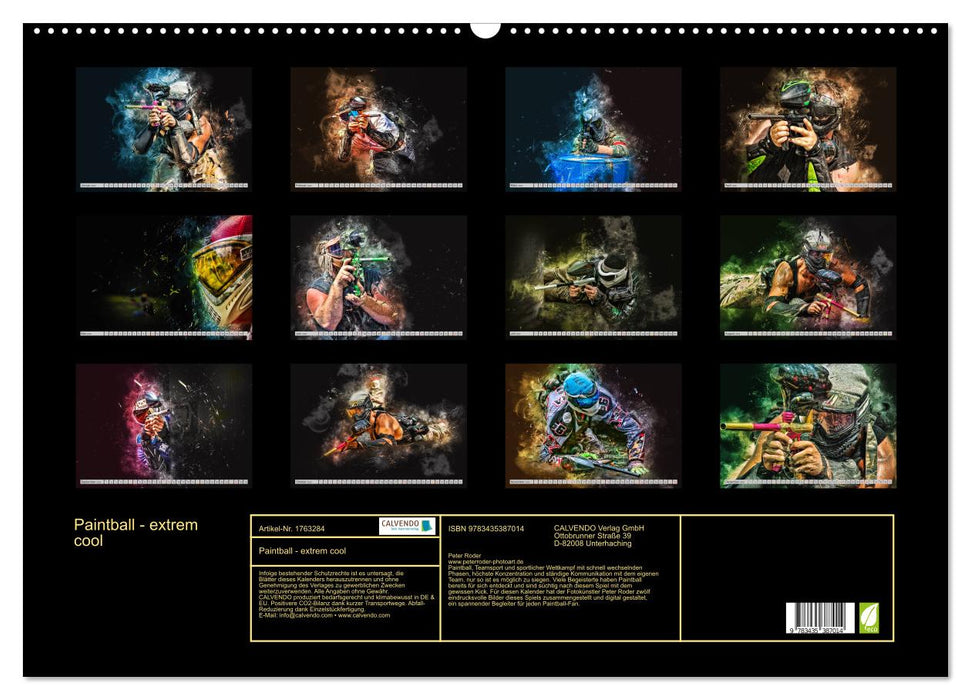 Paintball - extrem cool (CALVENDO Wandkalender 2025)