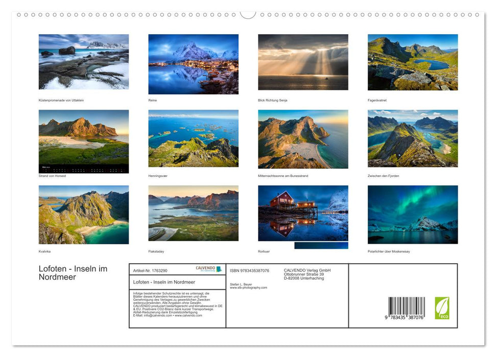 Lofoten - Inseln im Nordmeer (CALVENDO Premium Wandkalender 2025)