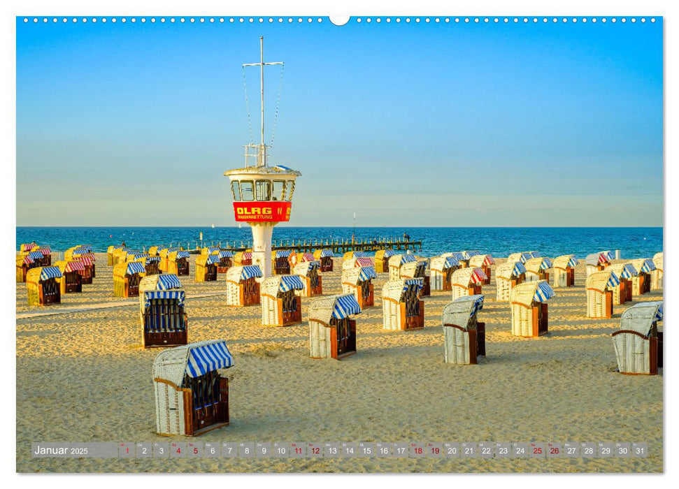 Ein Blick auf Lübeck-Travemünde (CALVENDO Premium Wandkalender 2025)