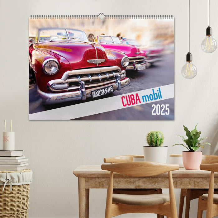 Cuba mobil - Kuba Autos (CALVENDO Wandkalender 2025)