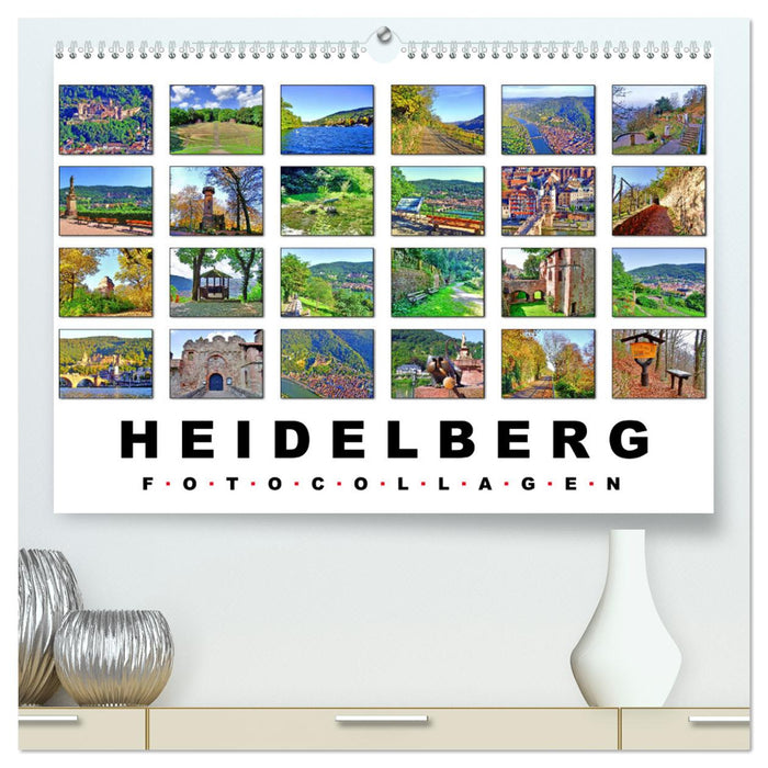 Heidelberg Fotocollagen (CALVENDO Premium Wandkalender 2025)